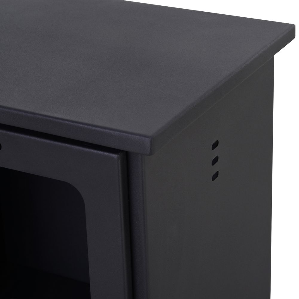 HOMCOM Free Standing Bio Ethanol Fireplace Heater with 0.9L Tank for Home Black