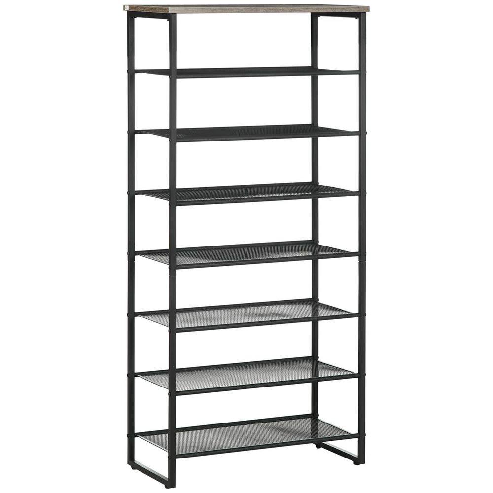 Homcom Shoe Rack, 8-tier Shoe Storage Shelf for 21-24 Pair Shoes for Entryway