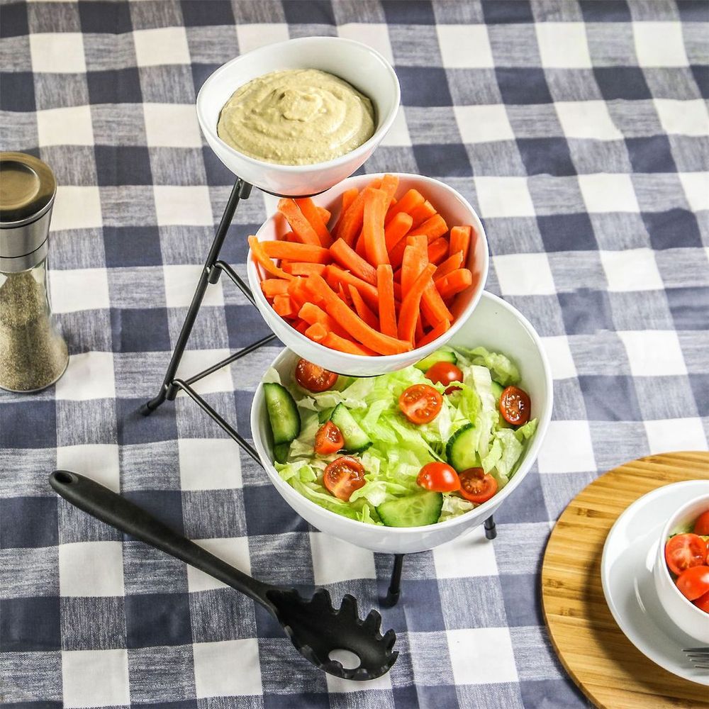 Stylish 3-Tier Serving Set Bowls | High-Quality | Perfect for Parties