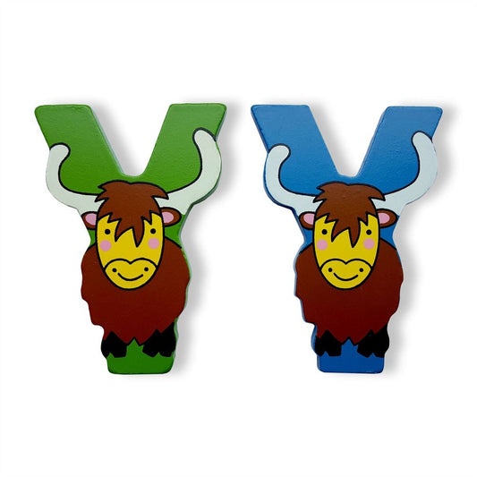 Vinsani Wooden Jungle Animal Upper Case Alphabet Letters Personalised Bedroom Wall Door Name