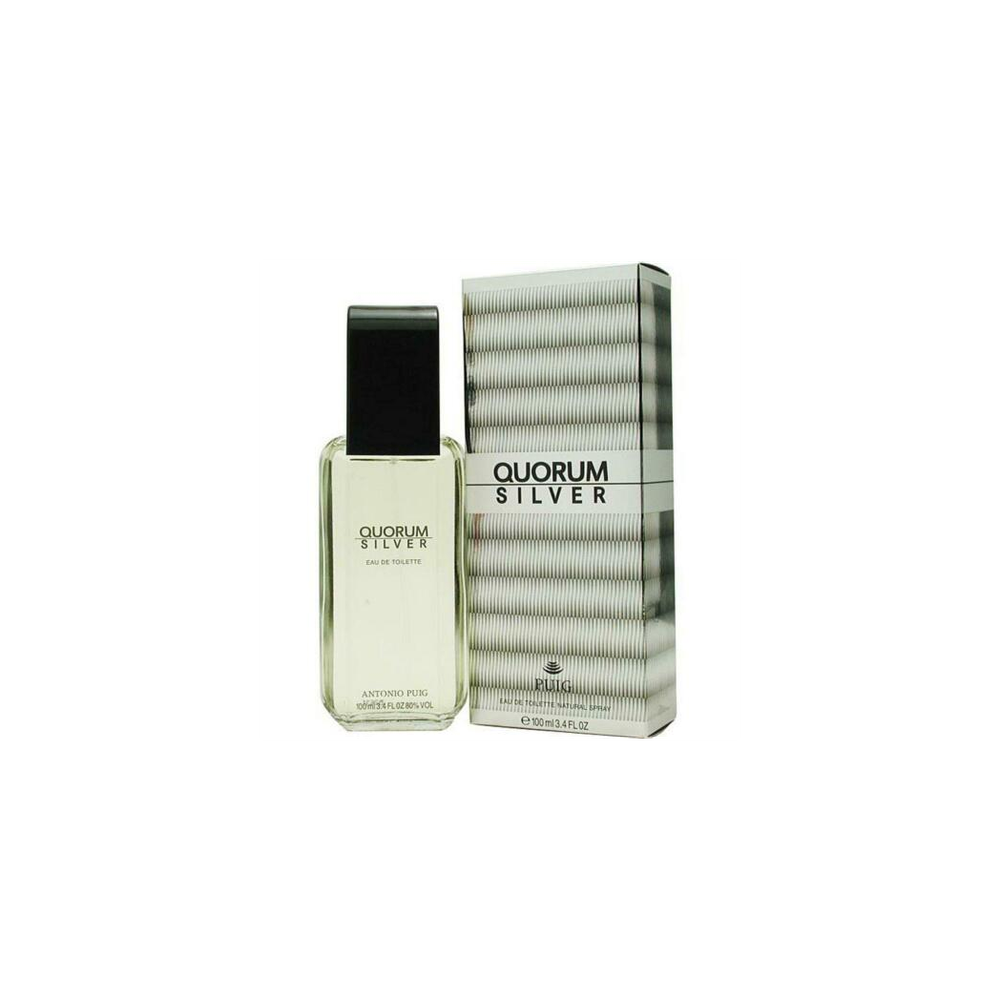 Puig Quorum Silver Eau De Toilette Spray 100ml
