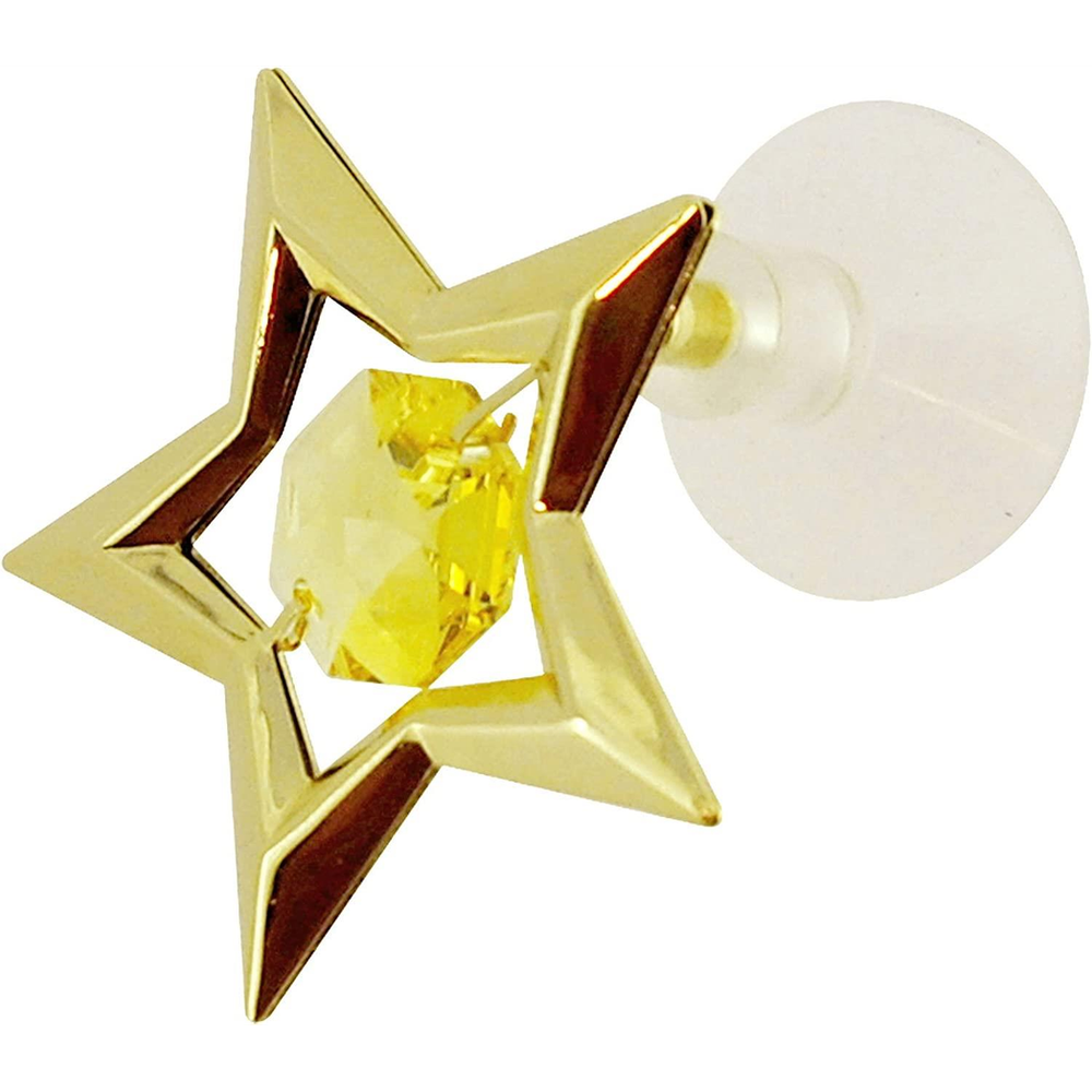 Luxurious Crystocraft Gold Star Suction Cup - Swarovski Crystal Decoration