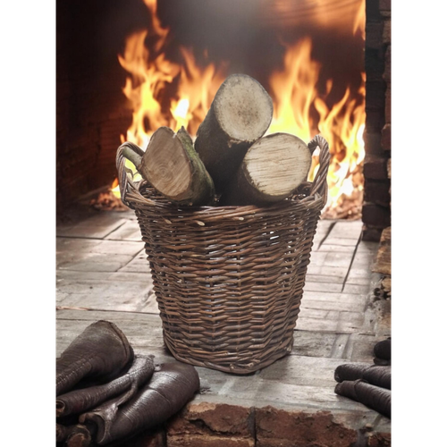 Willow Round Kindling Basket