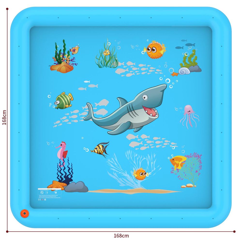 SOKA Blue Splash Mat 168cm, Fun Aquatic Play for Kids - Sandpit, Ball Pit, Pool