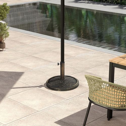 Outsunny 12kg Resin Garden Parasol Base Sun Umbrella Base, Bronze Tone