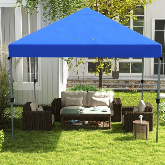 Premium Quality Outsunny 3x3m Pop Up Gazebo, Instant Shelter, 1-Button Push, Blue