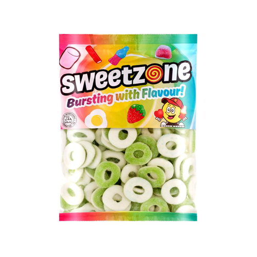 Sour Apple Rings 1kg Bag Sweets