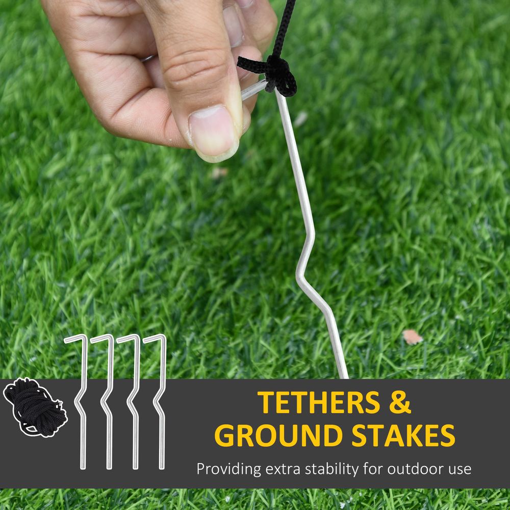 5ft Inflatable Christmas Tree Xmas Air Blown LED Lawn Yard Outdoor Ornaments