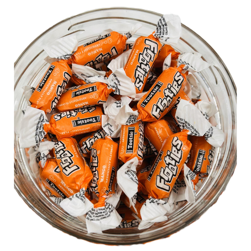 Simway Sweets Jar 680g - Tootsie Frooties Mango Flavour - Individually Wrapped American Sweets - Approximately 180 Pieces