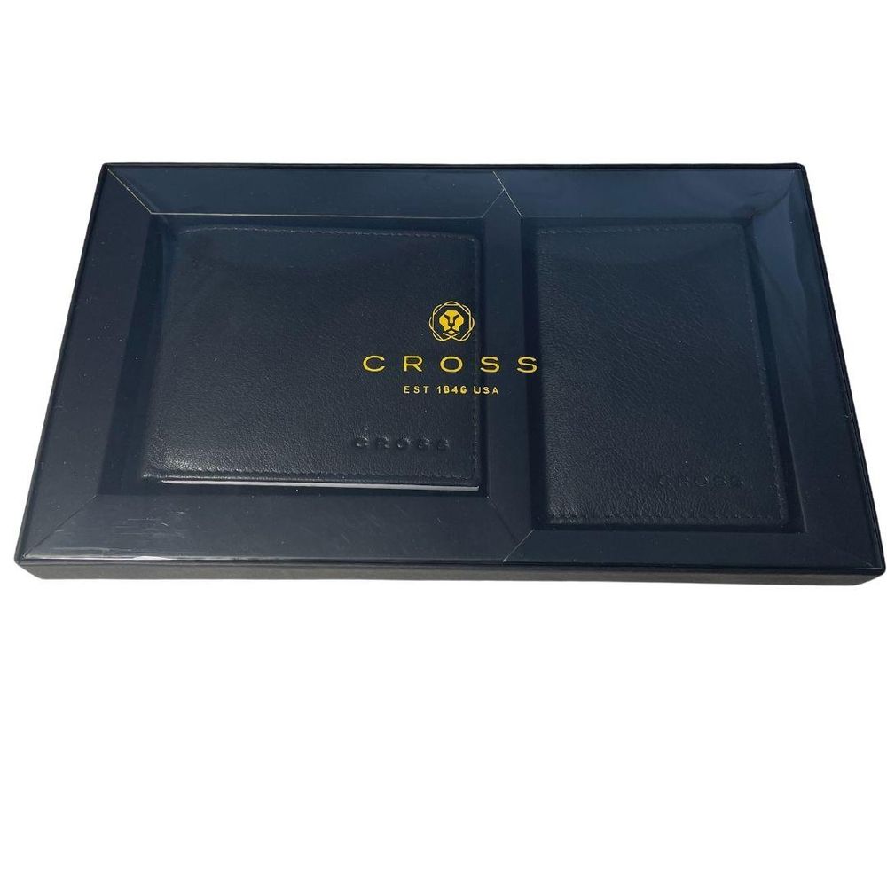 Cross Luxury Insignia Leather Wallet Set - Black ACCMTN015