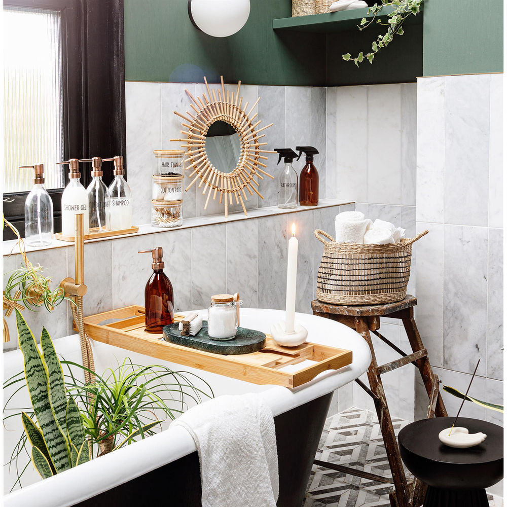 Premium Amber Glass Bottle w/ Pump - Refillable & Durable - 500ml Capacity - Eco-Friendly Home Accessory