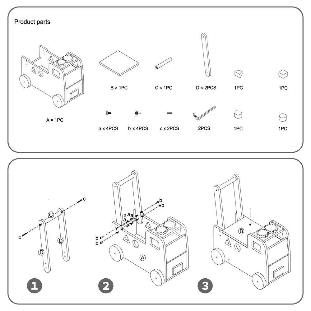 Kids Ride-On Fire Engine | Durable & Realistic Toy for Imaginative Play Baby Walker