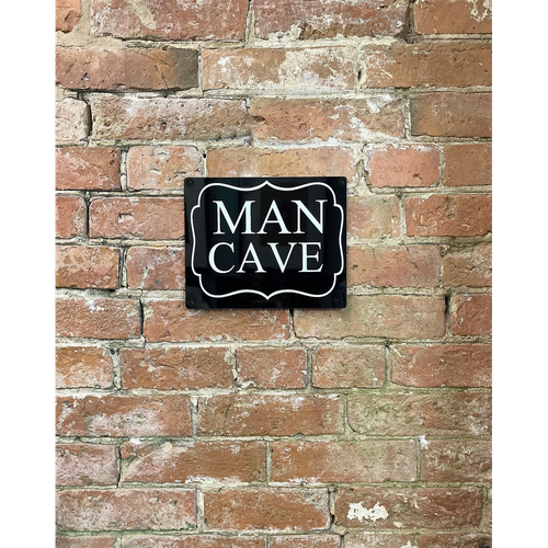 Metal Art Wall/Door Sign. - Man Cave