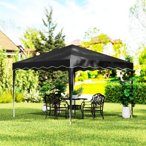 Outsunny 3x3(m) Pop Up Gazebo Marquee Tent for Garden w/ Carry Bag Black