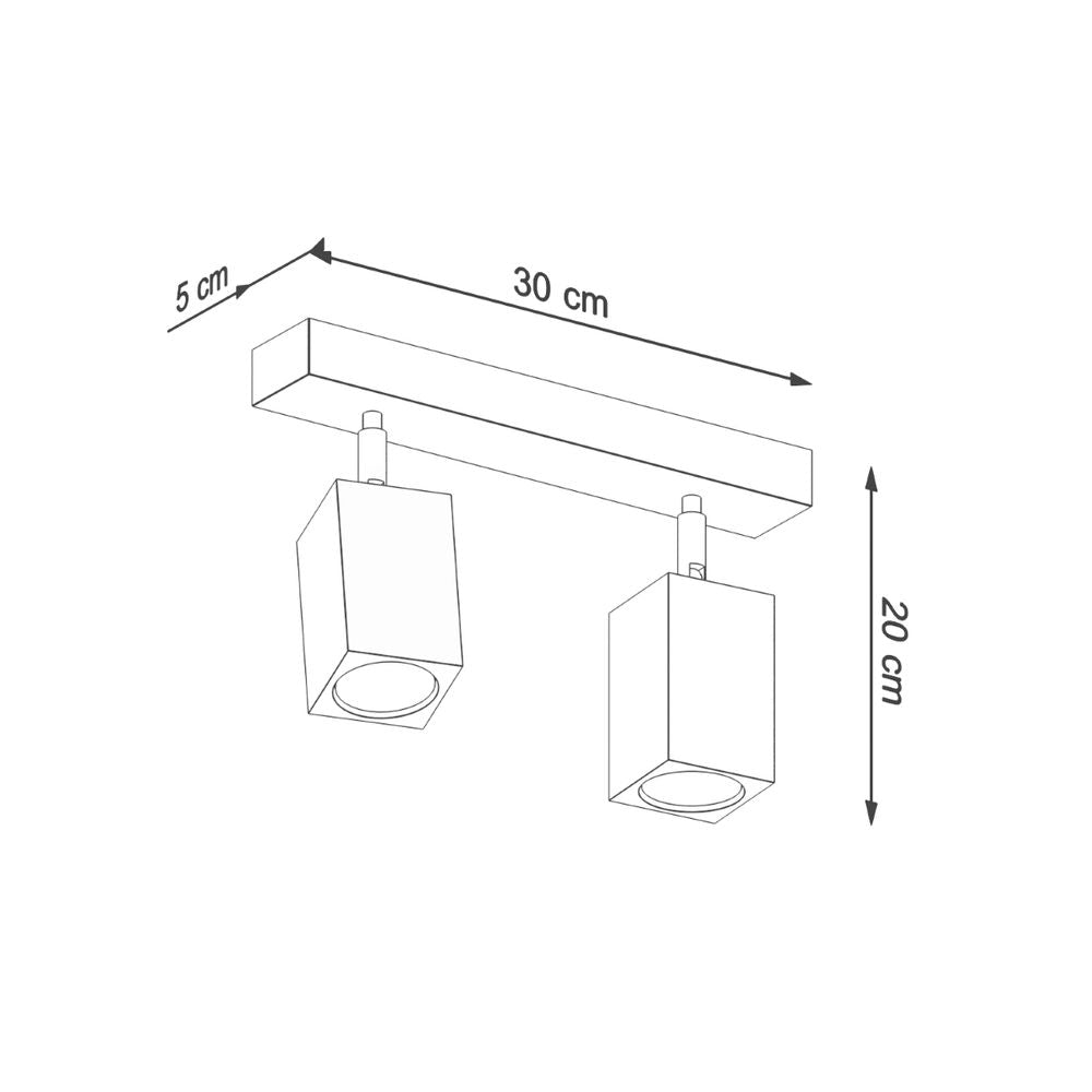 Ceiling lamp wood Keke Scandinavian Design GU10