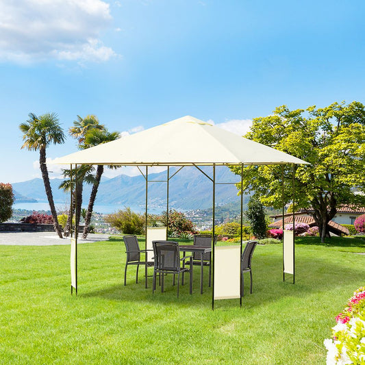 Outdoor Gazebo for Garden Party Tent, Wedding Canopy Pavilion Cream-white