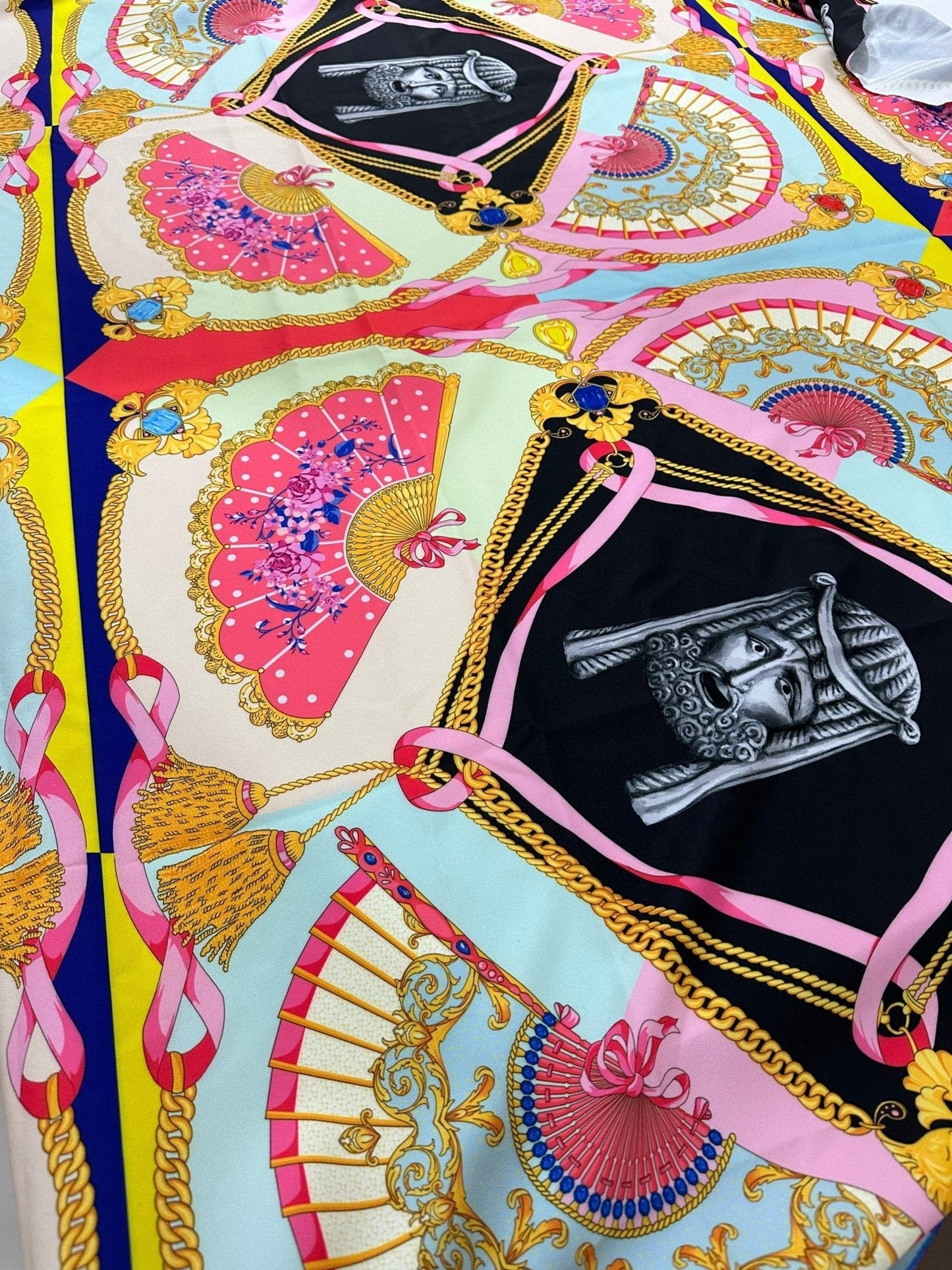 Vintage Baroque Pattern Fabric