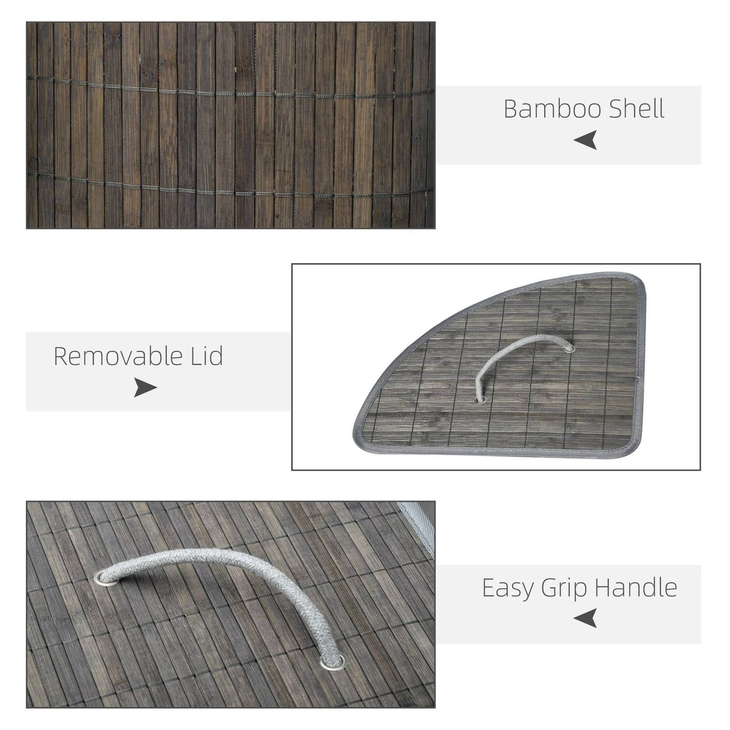 Bamboo Laundry Basket With Lid