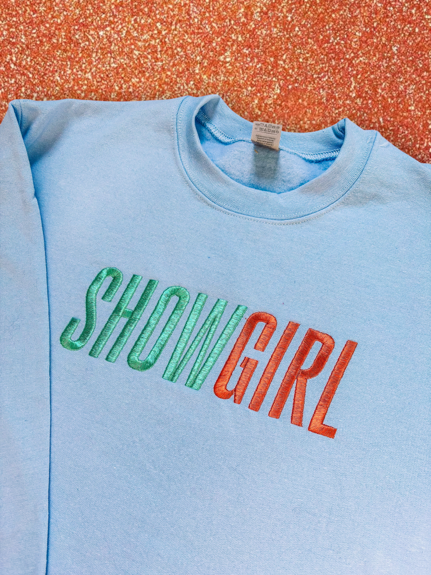 SHOWGIRL embroidered sweatshirt
