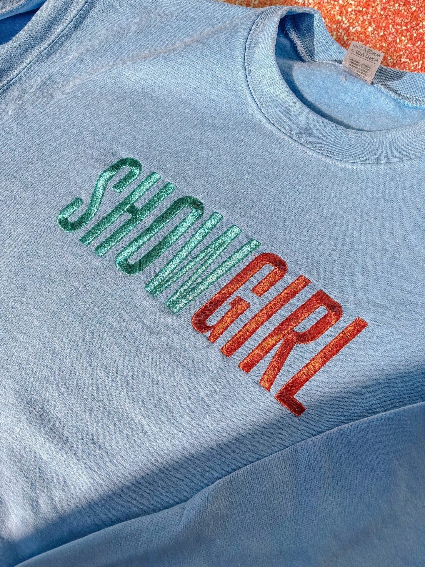SHOWGIRL embroidered sweatshirt