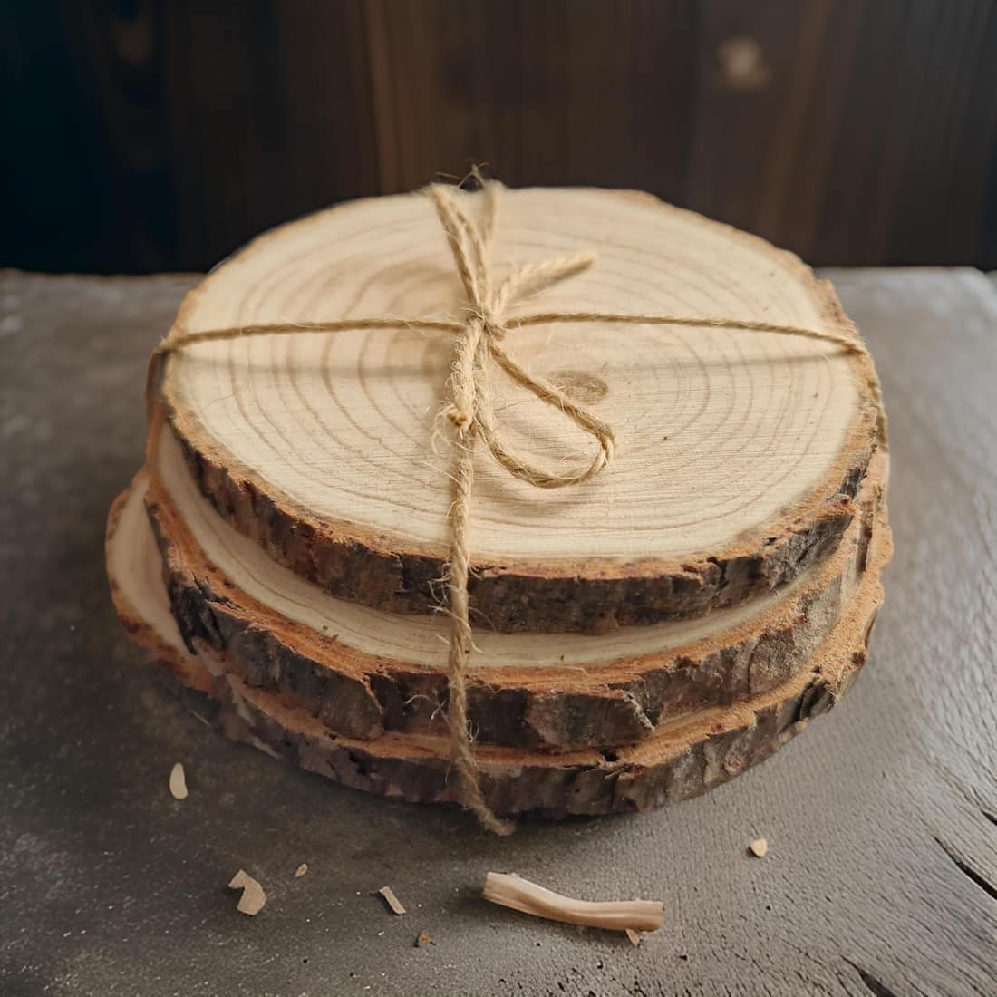 Wooden Candle Coaster | Set of 4