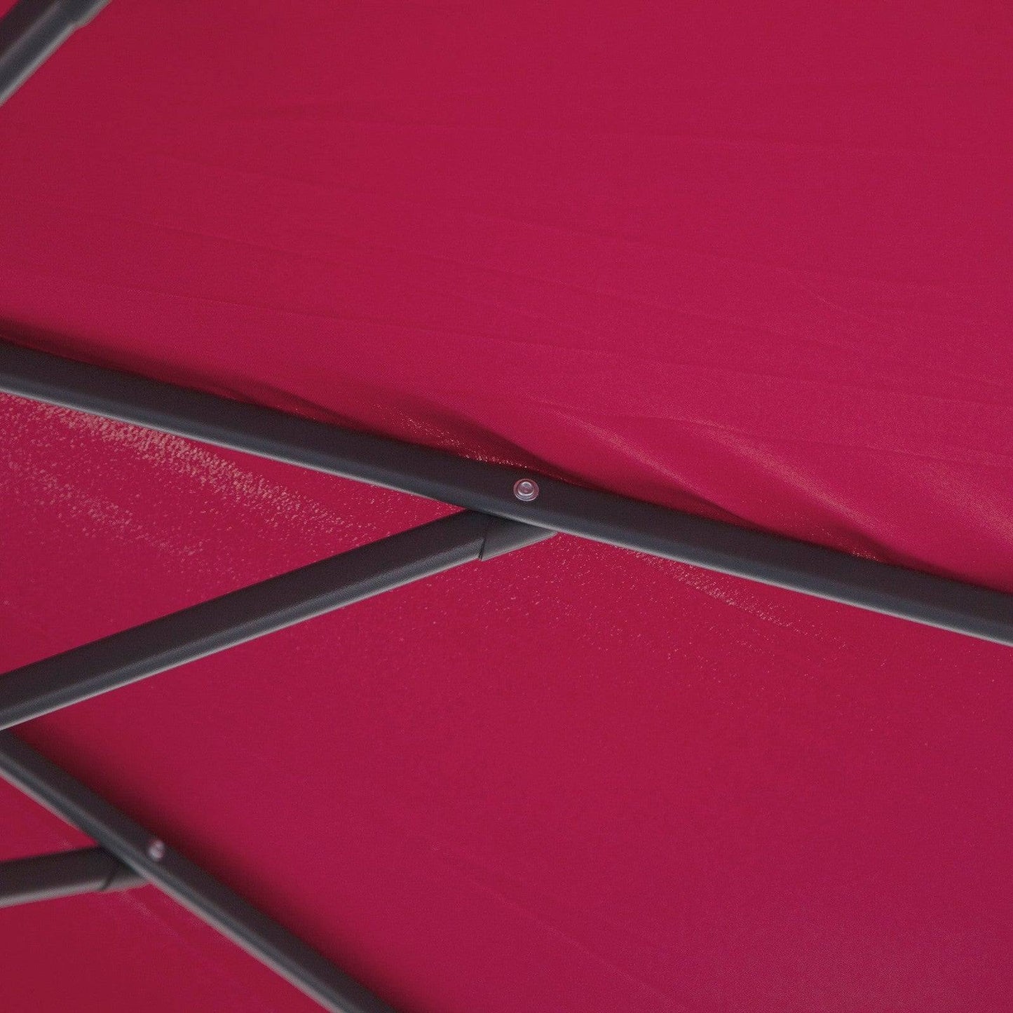 Outsunny 3M Water Resistant Terylene Hanging Parasol Wine Red