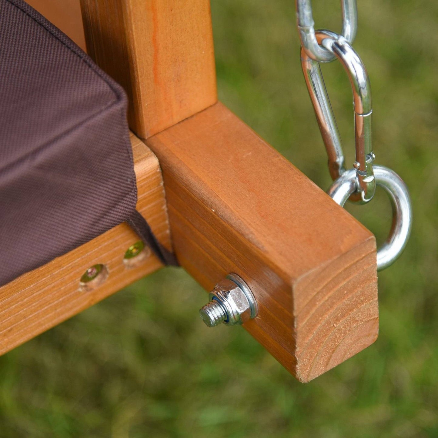 3 Seater Garden Swing Seat Outdoor Swing Chair with Adjustable Canopy
