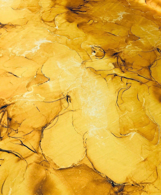 Yellow Tie Dye Fabric – Multiple Fabric Options, Sold by Metre