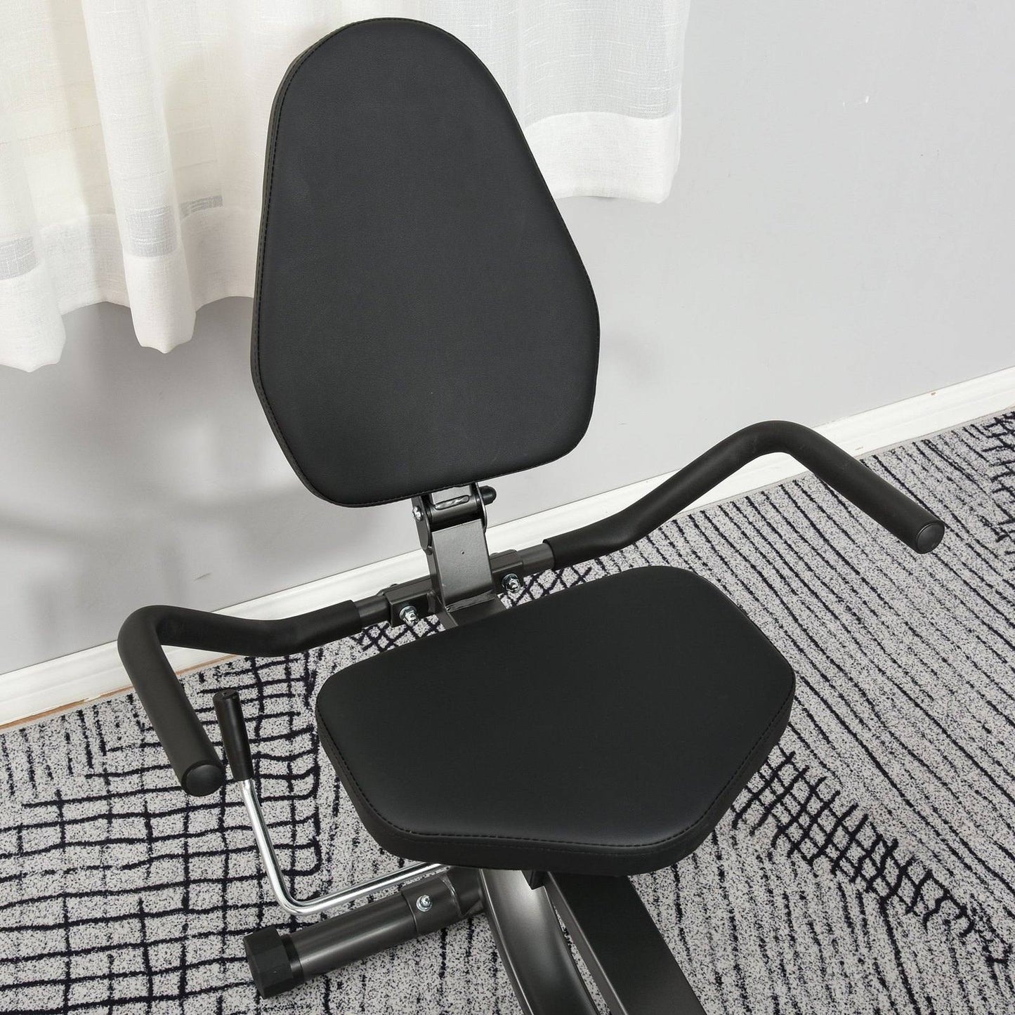 Exercise Training Workout Stationary Cycling Bike w/ LCD Monitor & Pad Holder