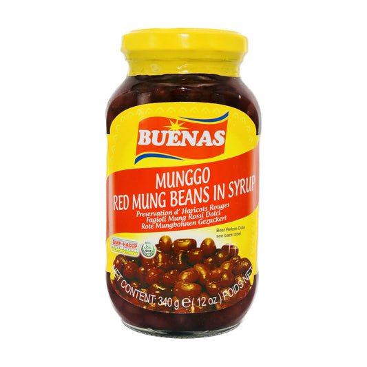 BUENAS Red Mung Beans in Syrup 340g