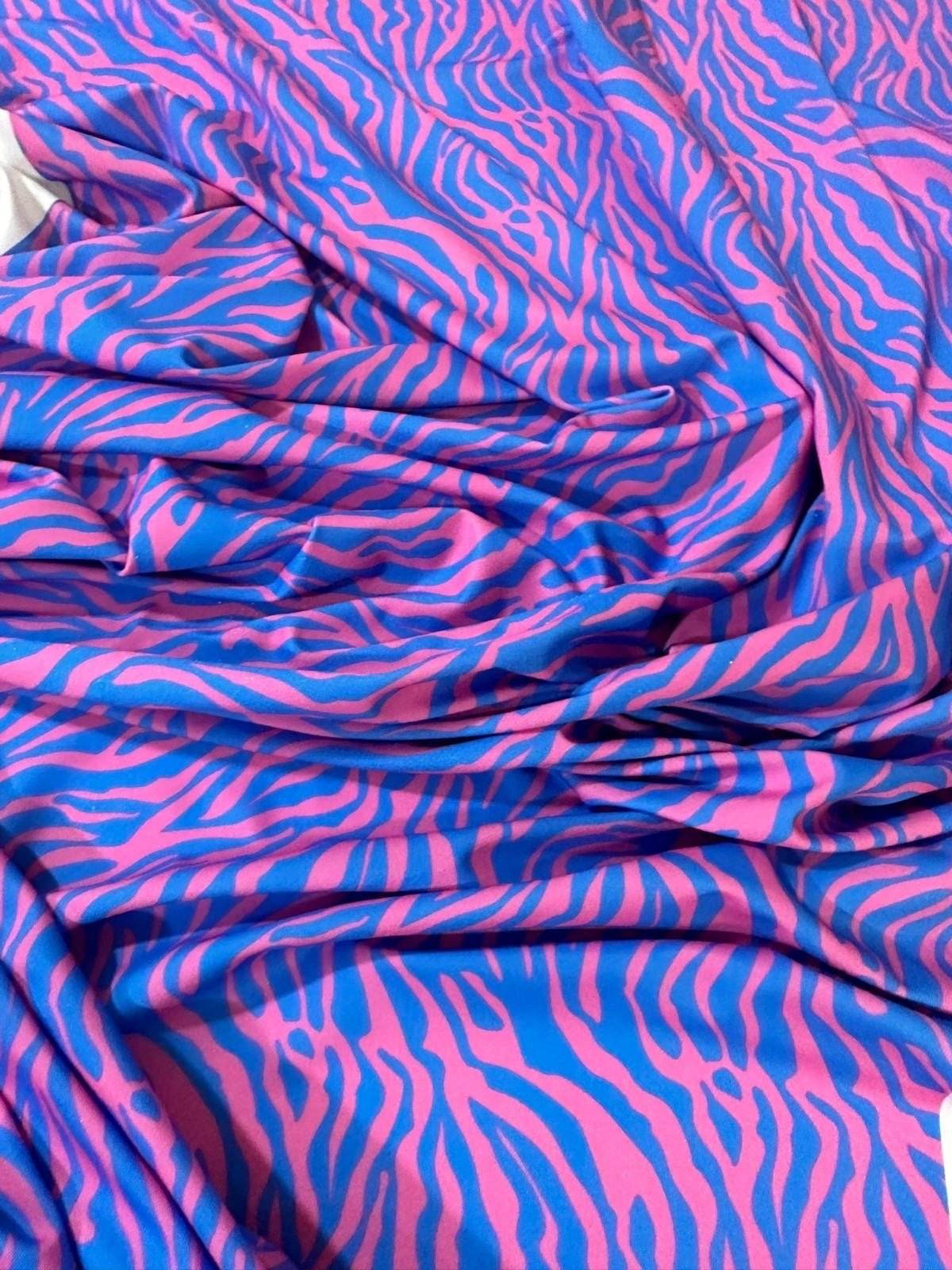 Zebra Pattern Fabric – Custom Printed Fabric, Choose Material by Metre