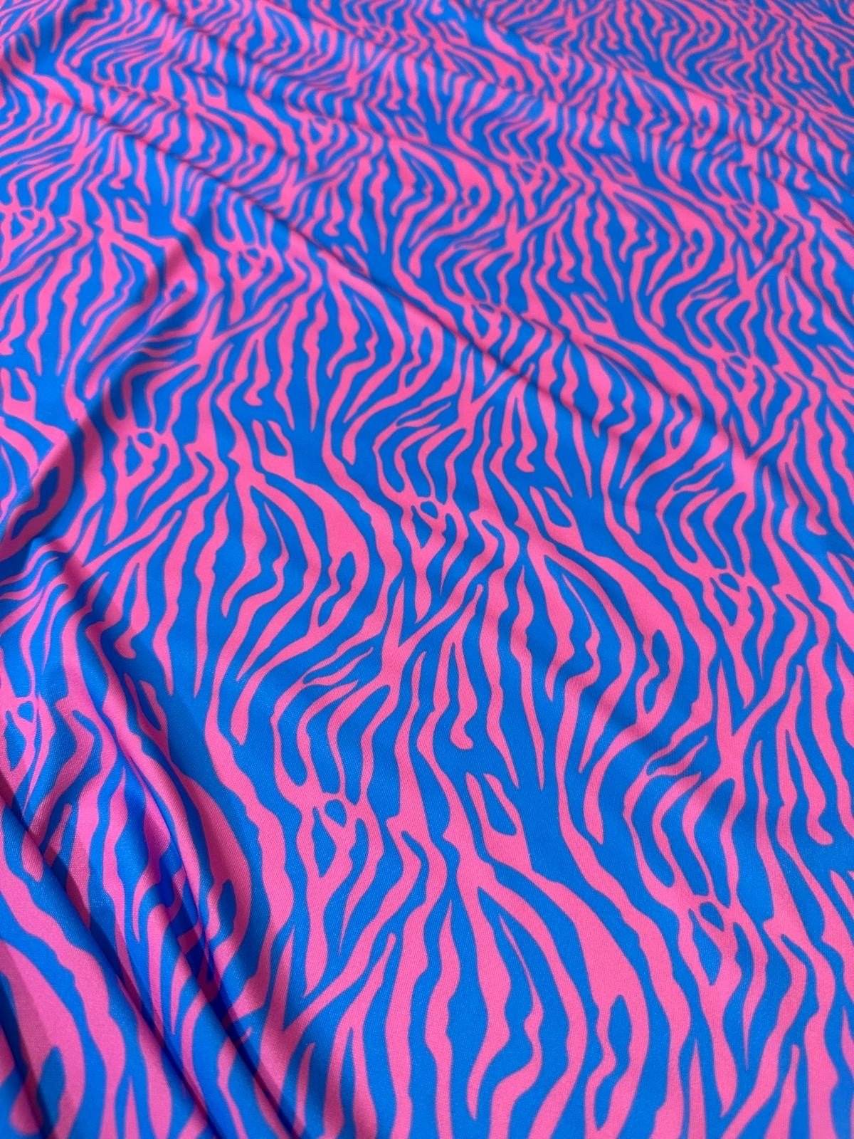 Zebra Pattern Fabric – Custom Printed Fabric, Choose Material by Metre