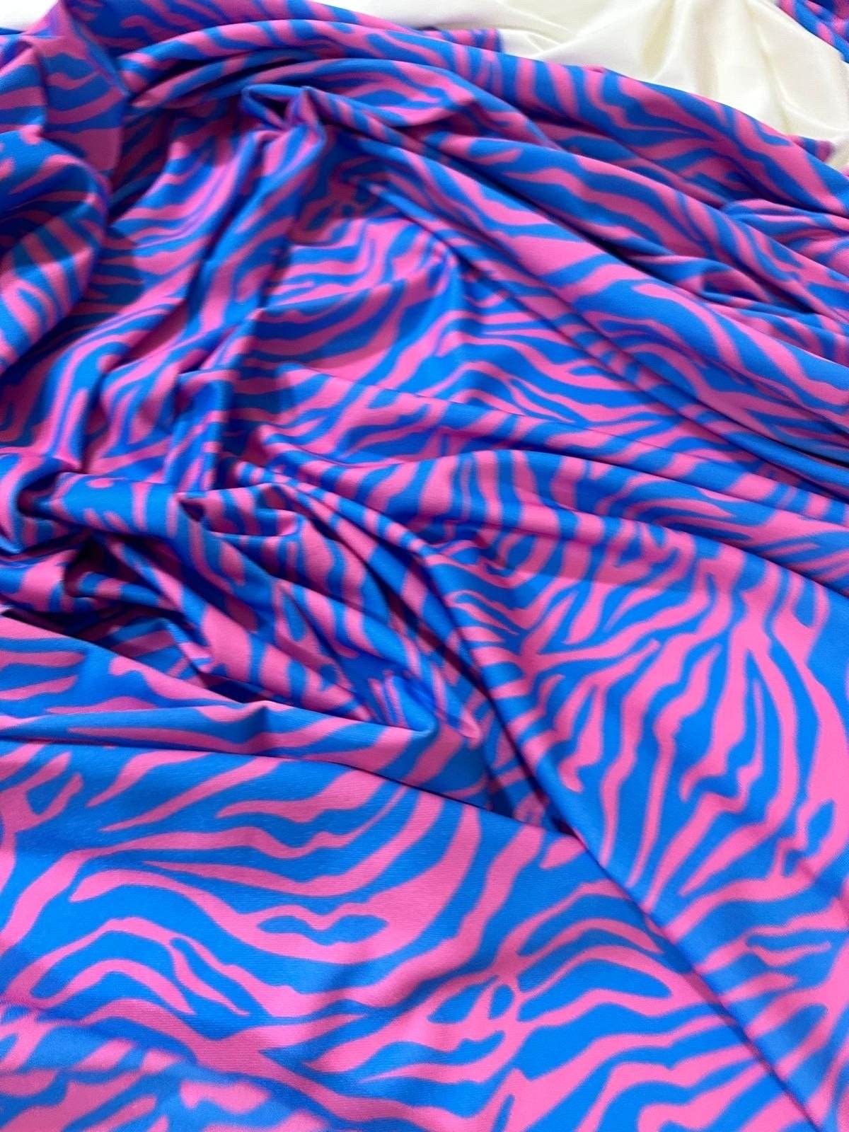 Zebra Pattern Fabric – Custom Printed Fabric, Choose Material by Metre