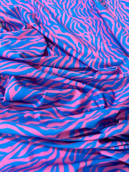 Zebra Pattern Fabric – Custom Printed Fabric, Choose Material by Metre