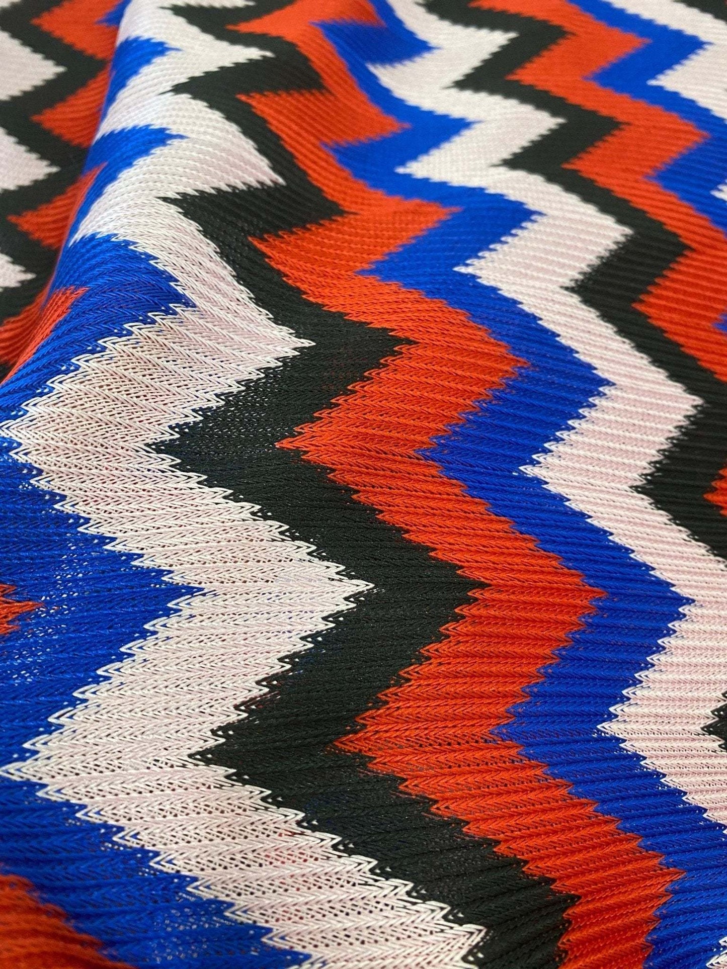 Luxury Zigzag Knit Jersey Fabric