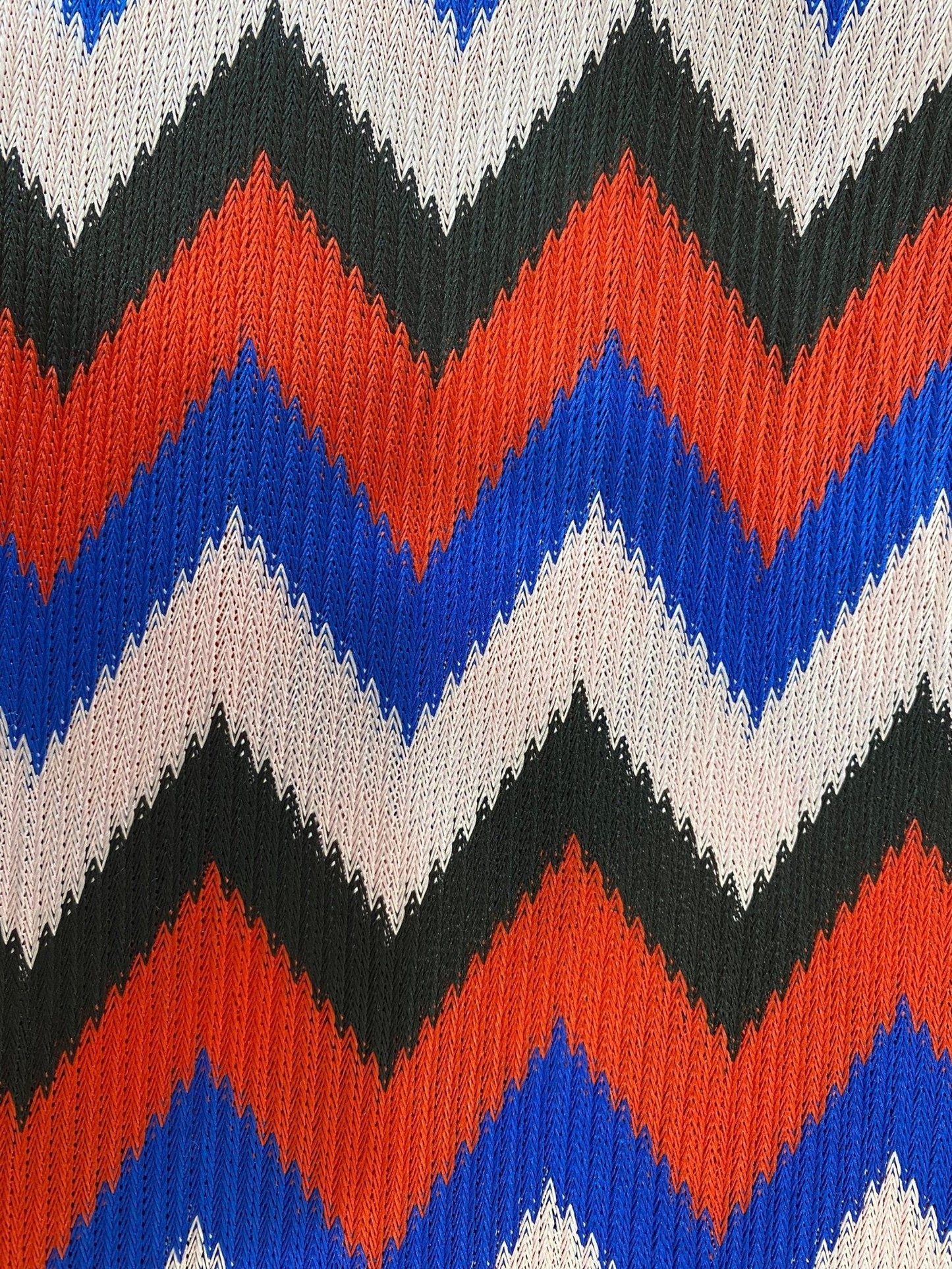 Luxury Zigzag Knit Jersey Fabric