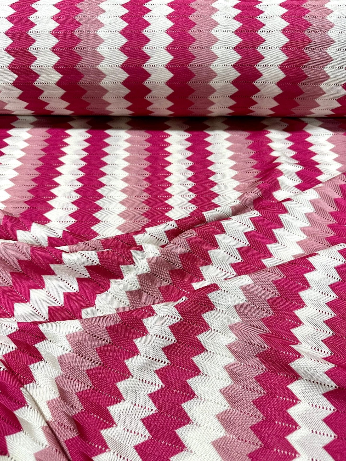 Luxury Zigzag Knit Jersey Fabric