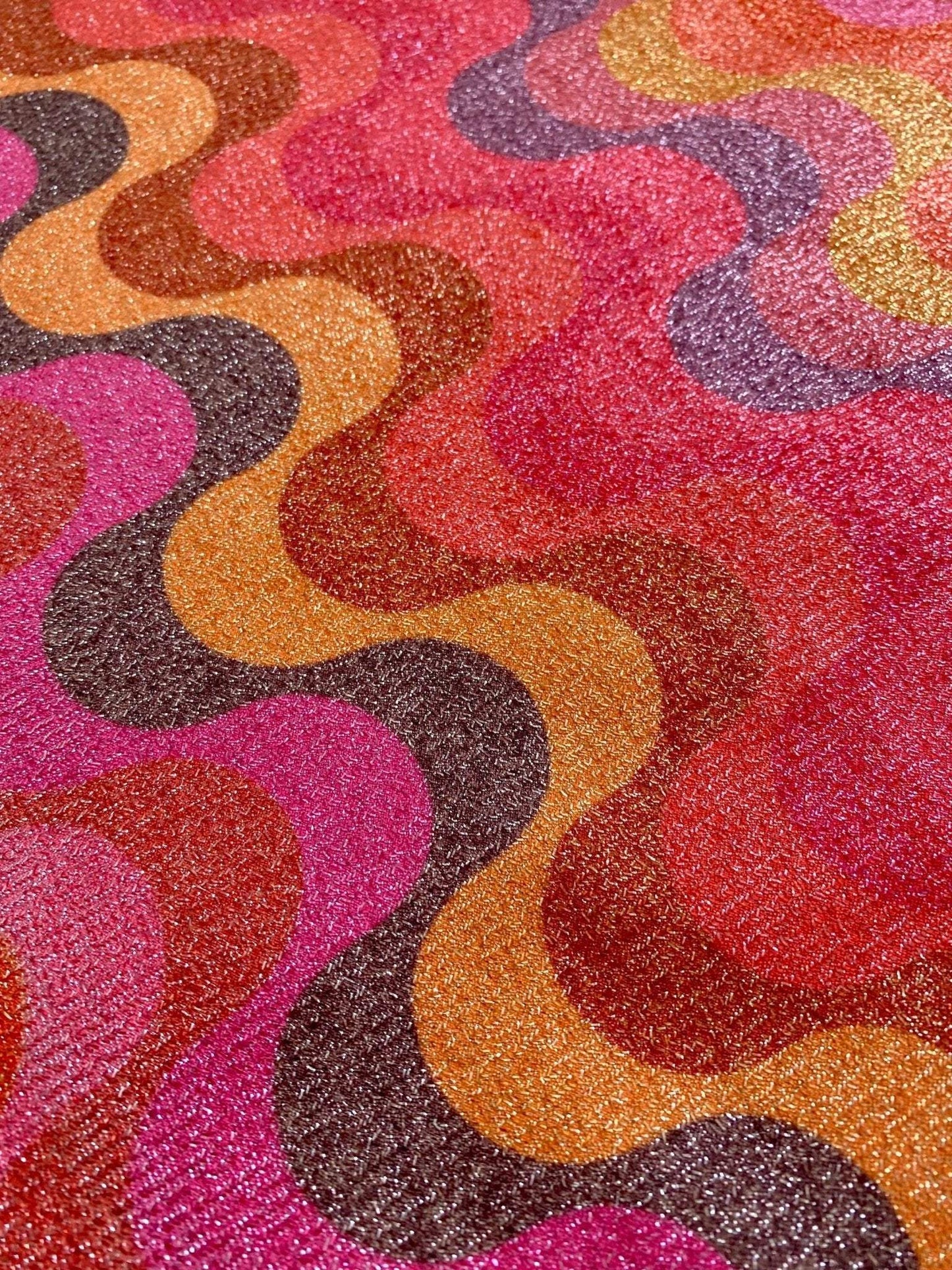 Zigzag Pattern Fabric, Shimmer Spandex Fabric, spandex 4-way stretch fabric, Evening dress fabric