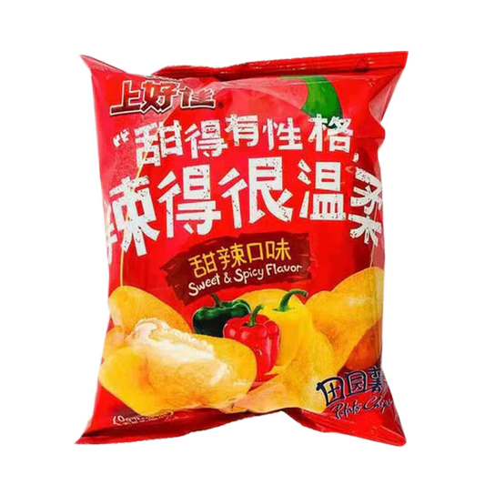 OISHI Potato Chips Sweet & Spicy Flavour 50g