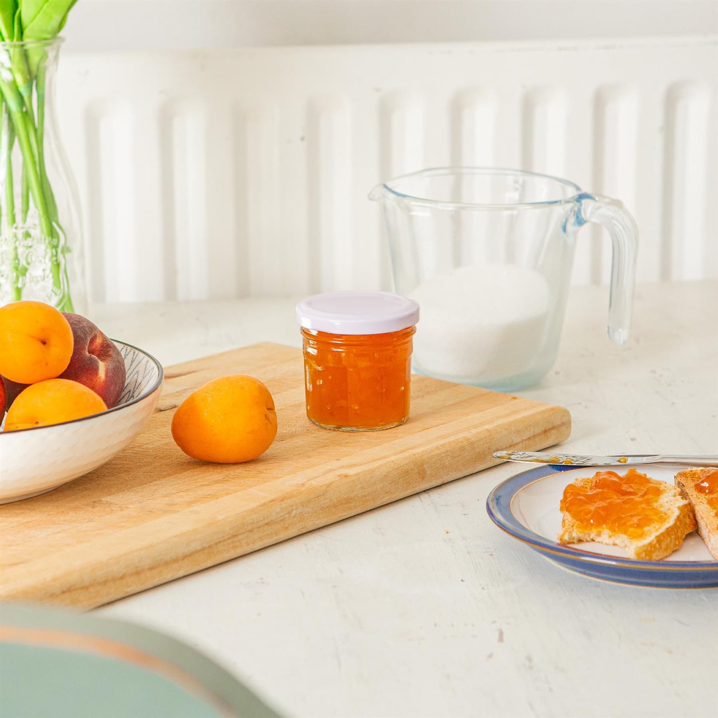 90ml Glass Jam Jars with Lids - Pack of 6