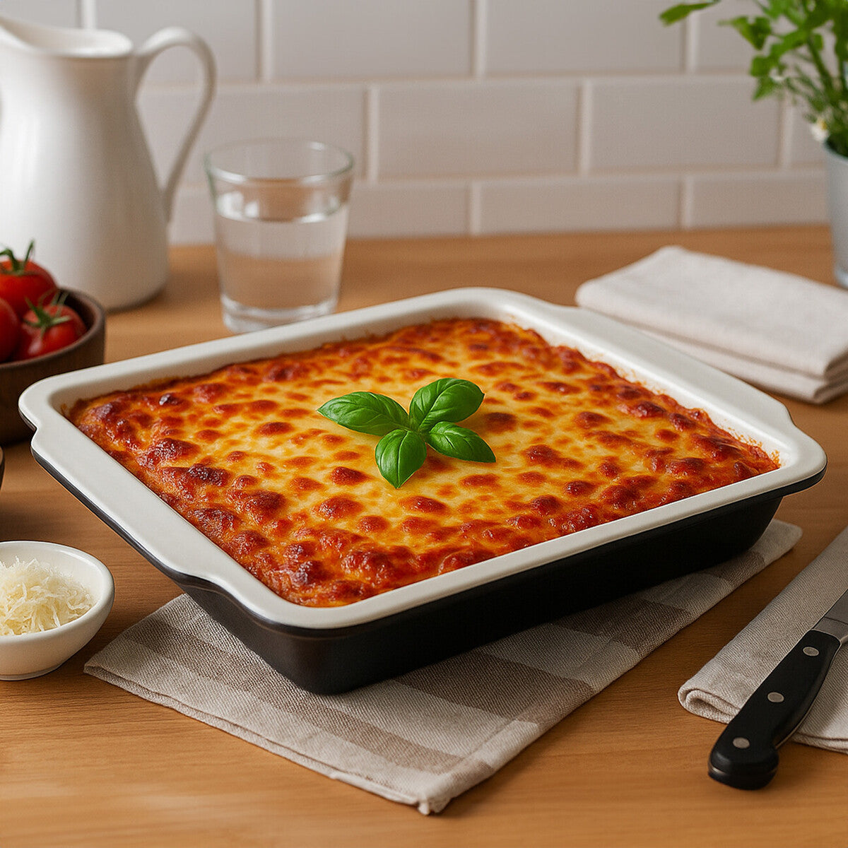 Ecocook Black Baking Dish With Handles