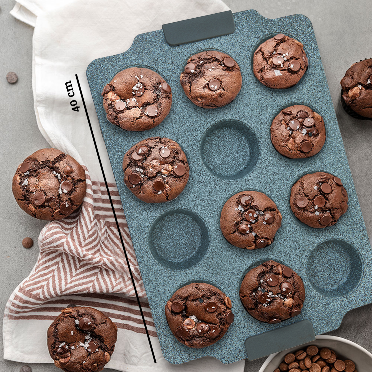 From Scratch Twelve Cup Marble Effect Muffin Tray