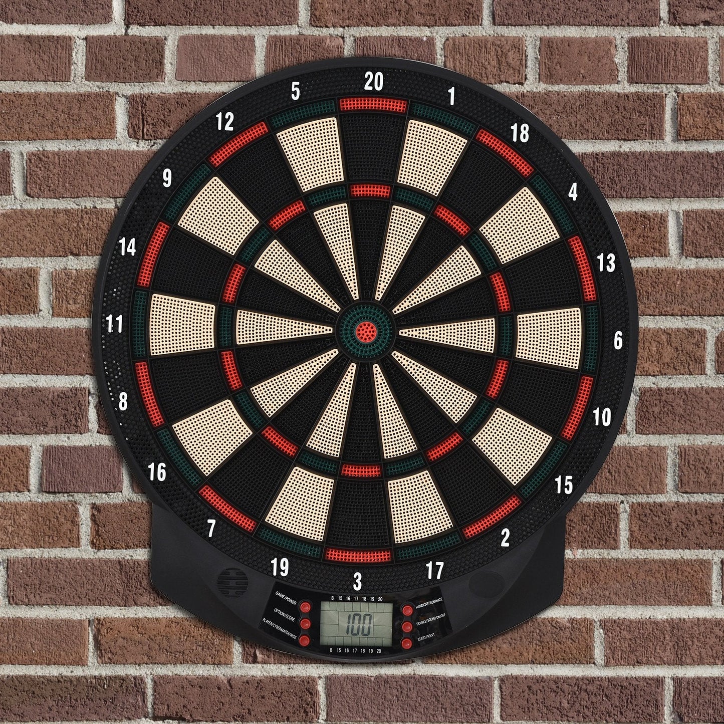 Plastic Electronic Dartboard w/ 6 Darts Black