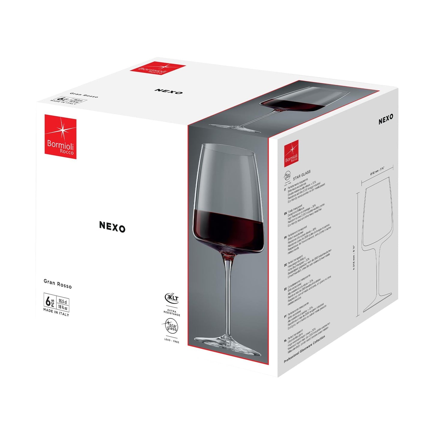 540ml Nexo Wine Glasses - Pack of Six
