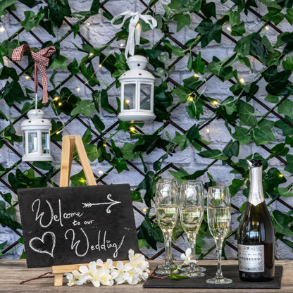 2pc Wooden Table Easel & Slate Board Set