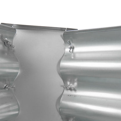 120cm x 60cm Rectangle Galvanised Steel Raised Garden Bed