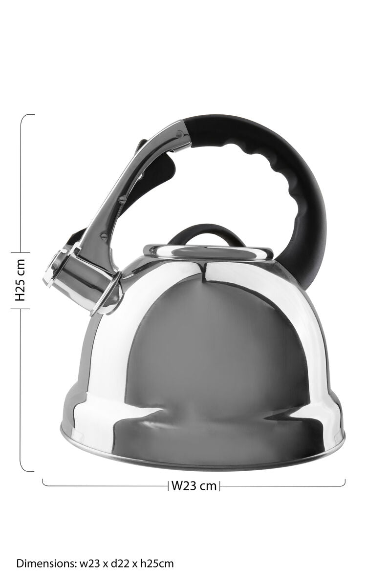 Zion Mirrored 3.2 Ltr Whistling Kettle