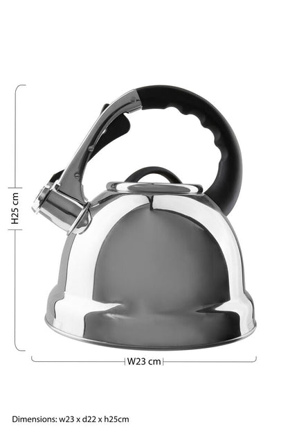 Zion Mirrored 3.2 Ltr Whistling Kettle