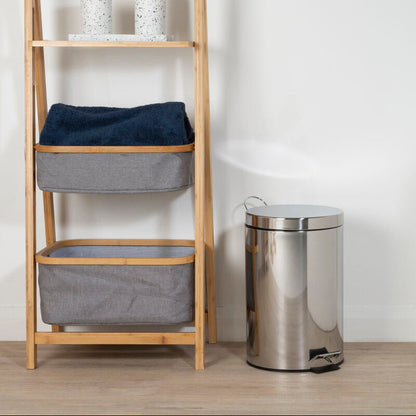 Parker Stainless Steel 12 Litre Pedal Bin