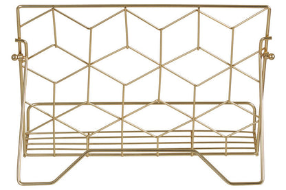 Vertex Contour Matte Gold Finish Cookbook Stand